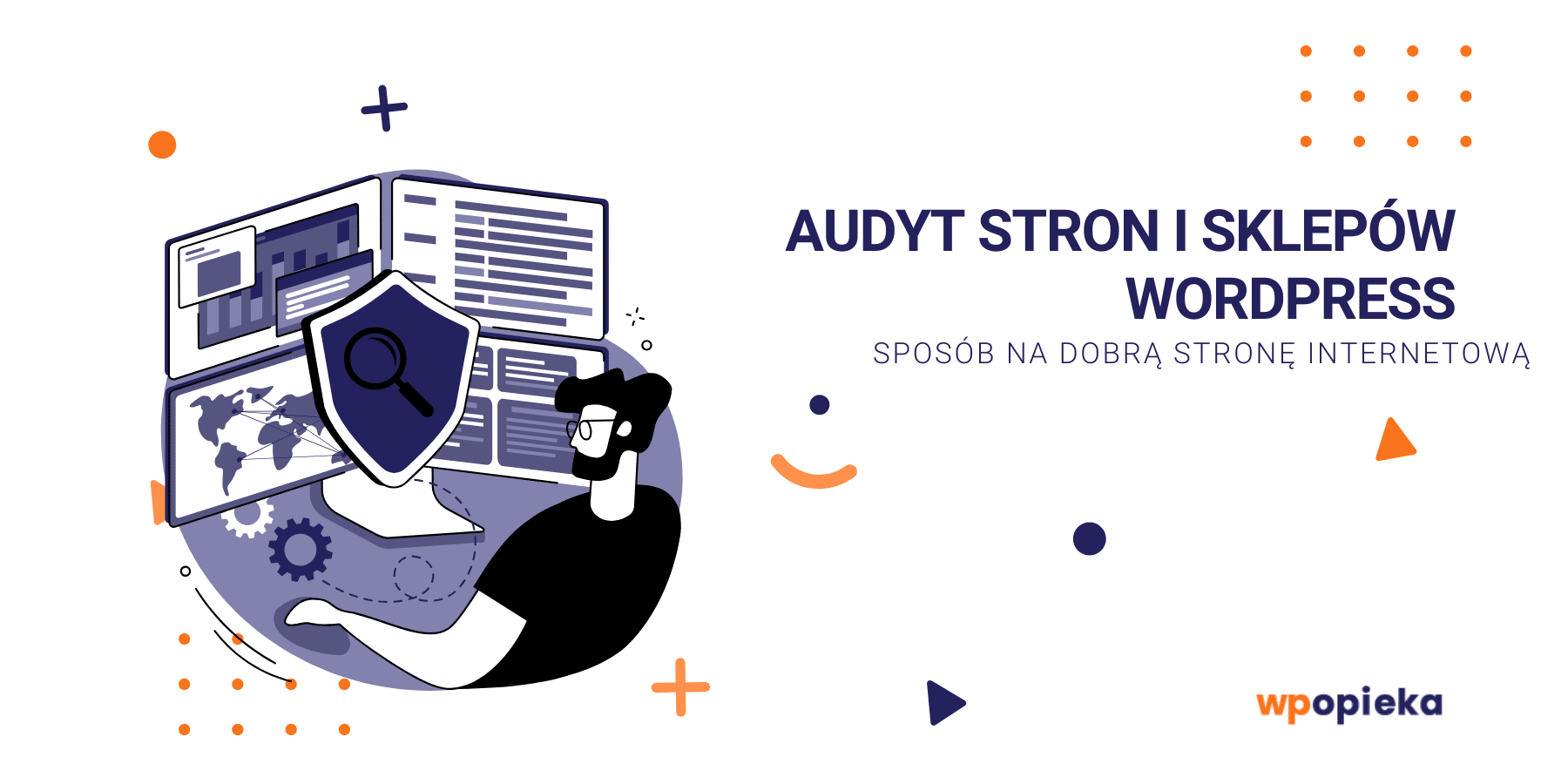 Tło artykułu: Audyt stron i&nbsp;sklepów WordPress – sposób na&nbsp;dobrą stronę internetową