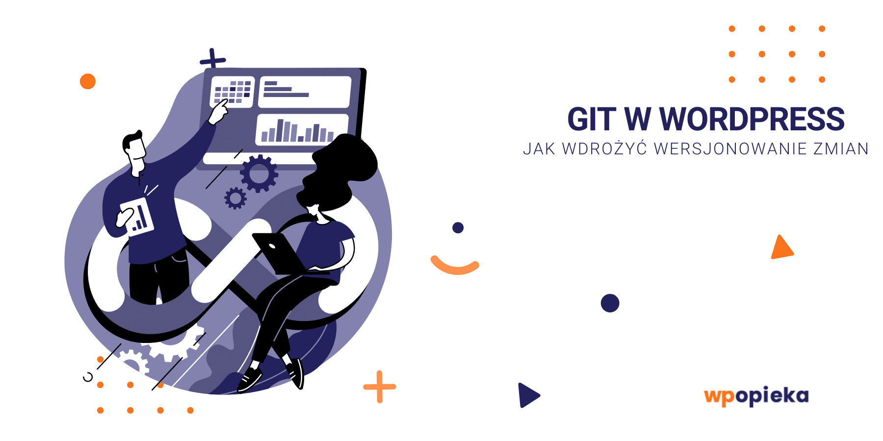 Tło artykułu: Git w WordPress – jak wdrożyć wersjonowanie zmian