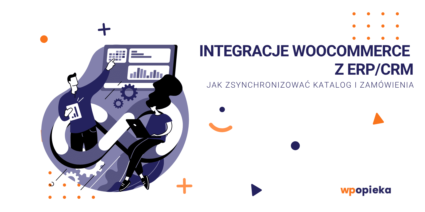 Tło artykułu: Integracje WooCommerce z ERP/CRM – jak zsynchronizować produkty i zamówienia